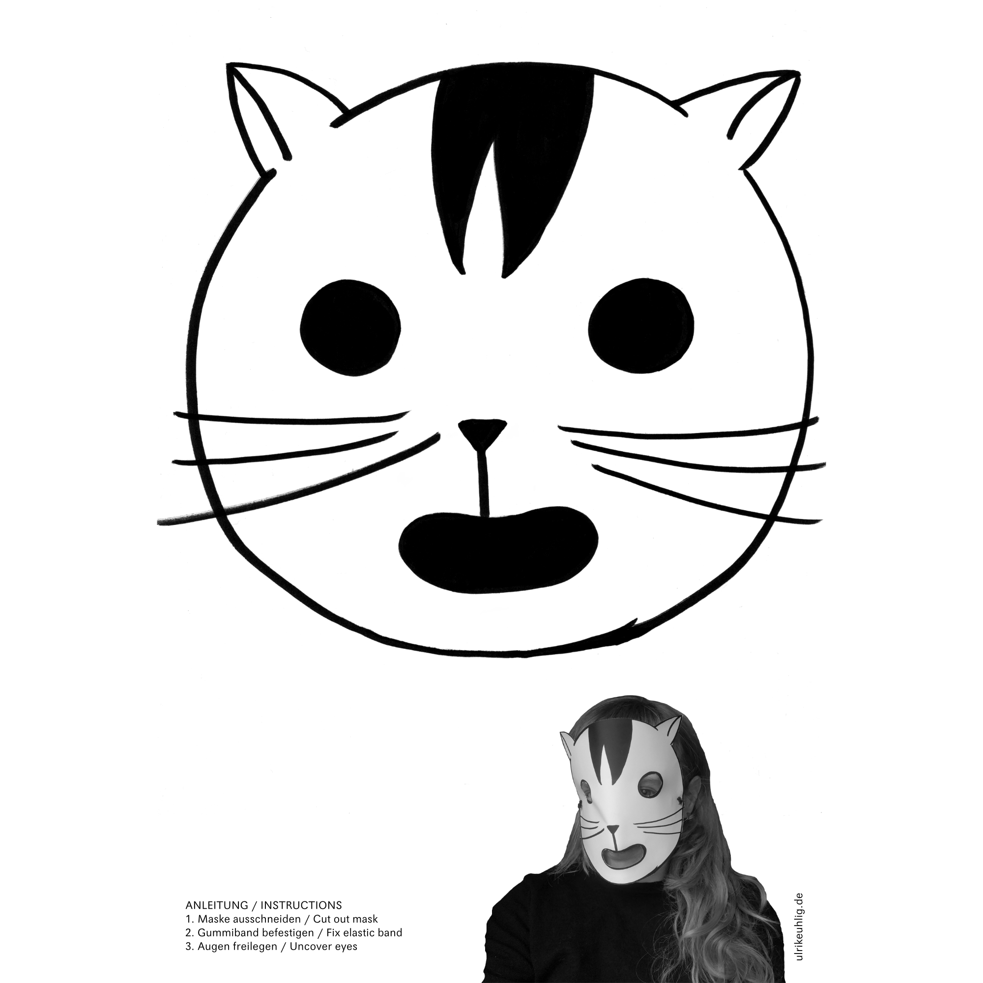 mask Catnip, 2021, A4 print