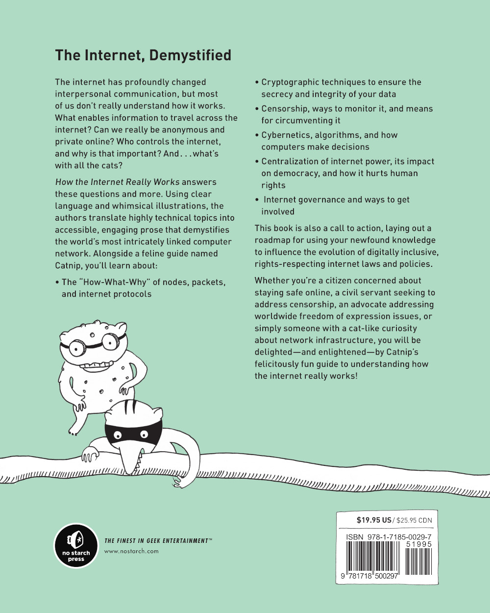 How the Internet Really Works book backcover. Illustration and Layout: Ulrike Uhlig